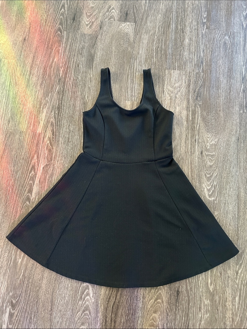 Classic Black Fit-and-Flare Tank Dress